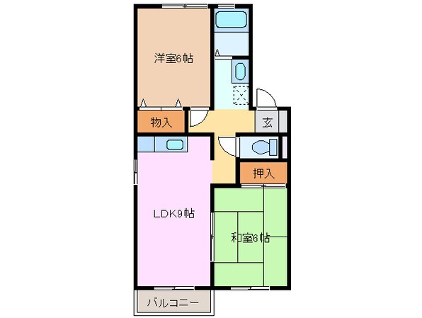 高茶屋駅 徒歩25分 2階の物件間取画像